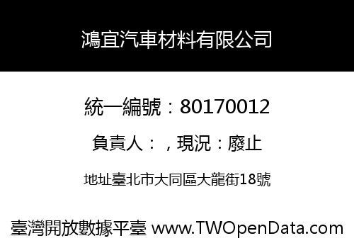 鴻宜汽車材料有限公司