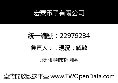宏泰電子有限公司