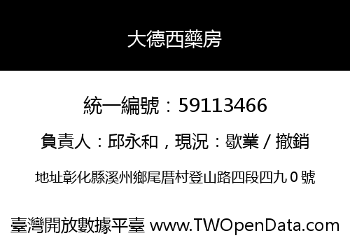 大德西藥房