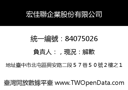 宏佳聯企業股份有限公司