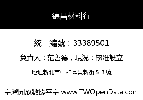 德昌材料行