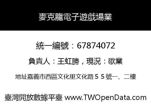 麥克龍電子遊戲場業