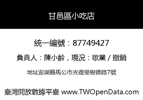 甘邑區小吃店