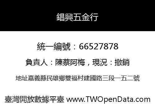錩興五金行
