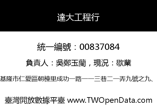 達大工程行