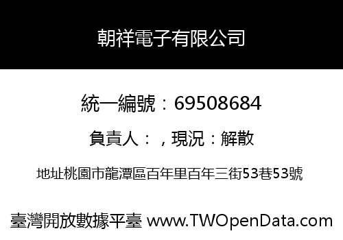 朝祥電子有限公司