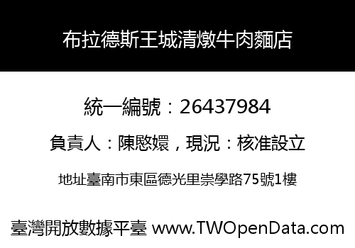 布拉德斯王城清燉牛肉麵店