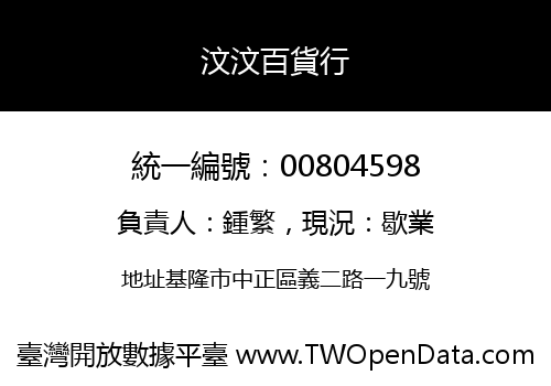 汶汶百貨行