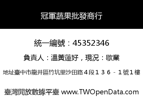 冠軍蔬果批發商行