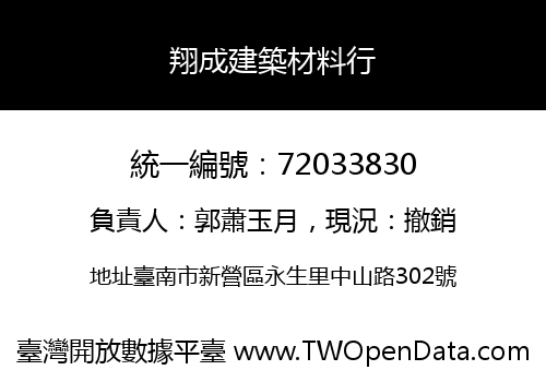 翔成建築材料行