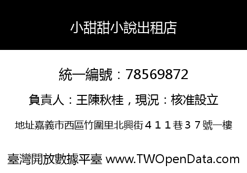 小甜甜小說出租店