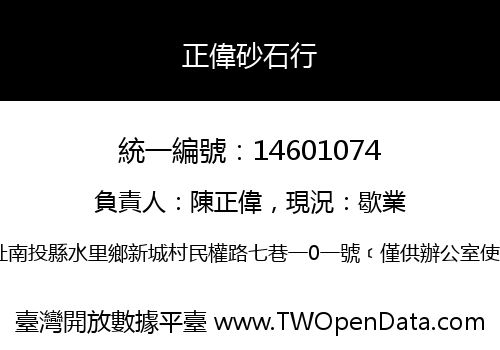 正偉砂石行
