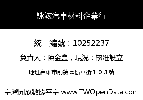 詠竑汽車材料企業行