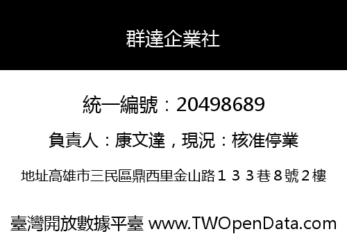 群達企業社
