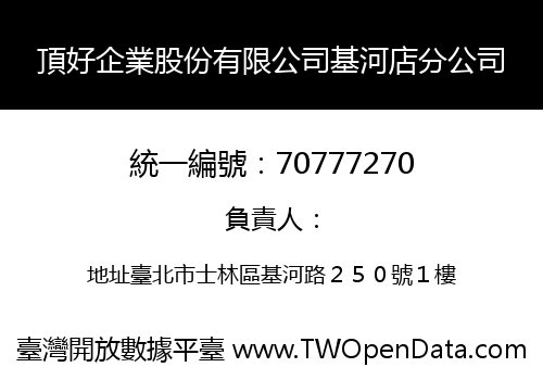 頂好企業股份有限公司基河店分公司