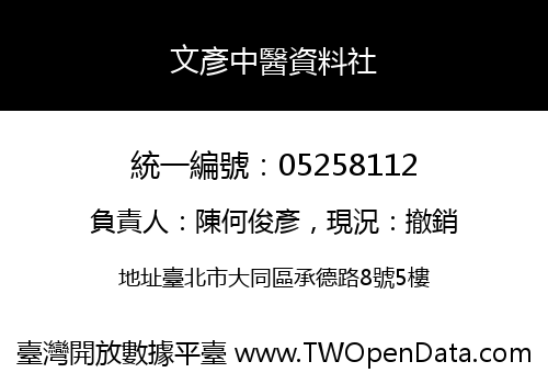 文彥中醫資料社