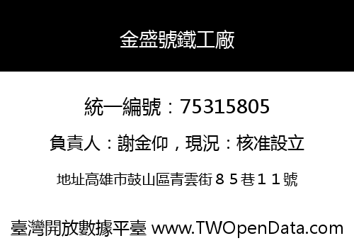 金盛號鐵工廠