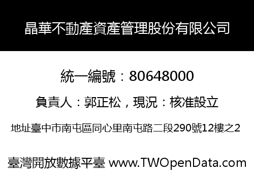 晶華不動產資產管理股份有限公司