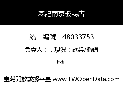 森記南京板鴨店