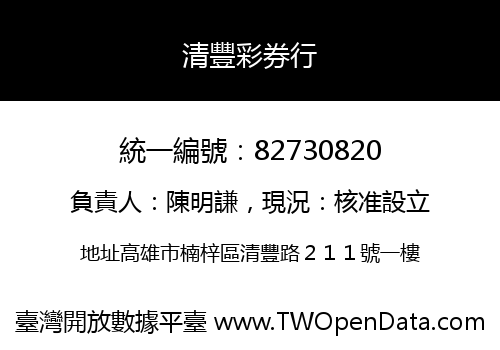 清豐彩券行