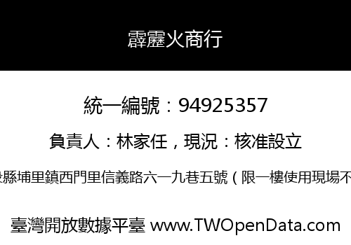 霹靂火商行