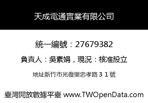 天成電通實業有限公司