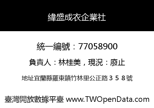 緯盛成衣企業社