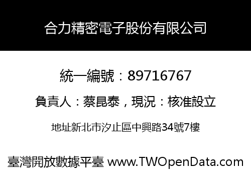合力精密電子股份有限公司