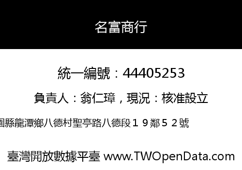 名富商行
