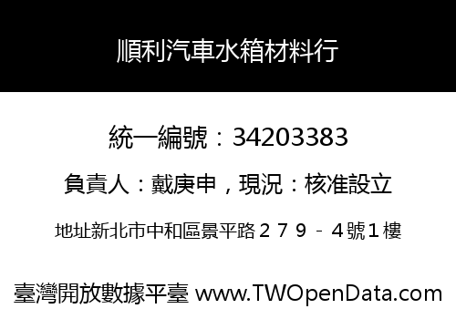 順利汽車水箱材料行