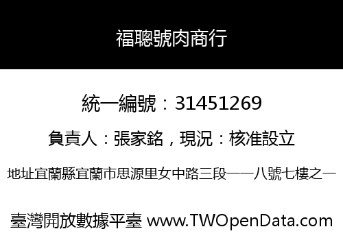 福聰號肉商行