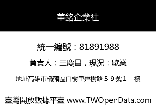華銘企業社