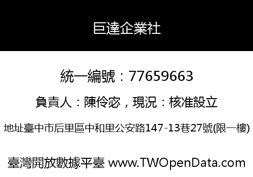 巨達企業社