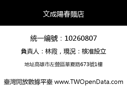 文成陽春麵店