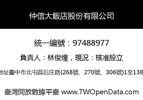 仲信大飯店股份有限公司
