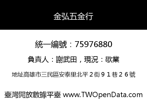 金弘五金行