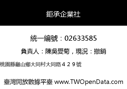 鉅承企業社