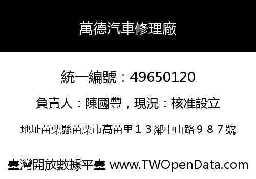 萬德汽車修理廠