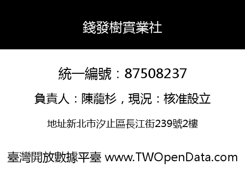 錢發樹實業社