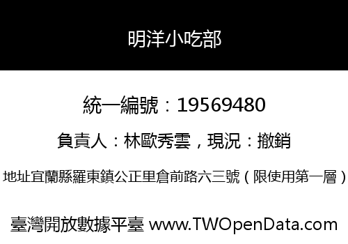 明洋小吃部
