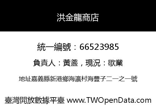 洪金龍商店