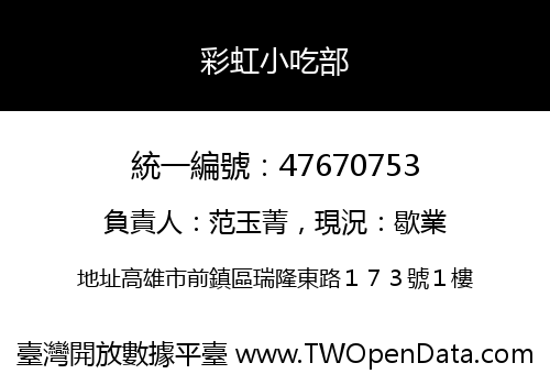 彩虹小吃部