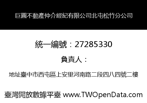 巨圓不動產仲介經紀有限公司北屯松竹分公司