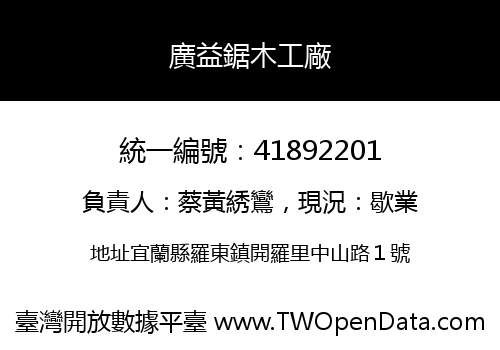 廣益鋸木工廠