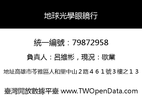 地球光學眼鏡行