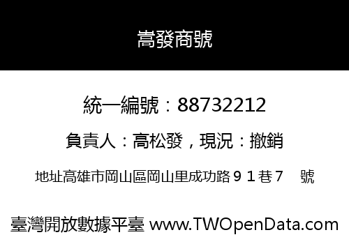 嵩發商號