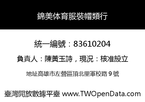 錦美体育服裝帽類行