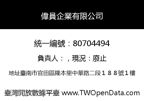 偉員企業有限公司