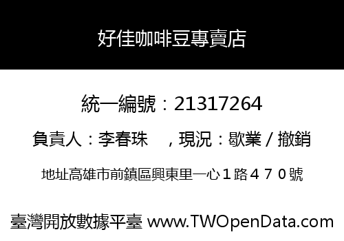 好佳咖啡豆專賣店