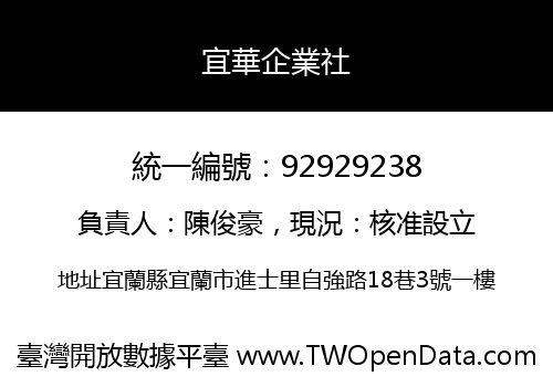 宜華企業社